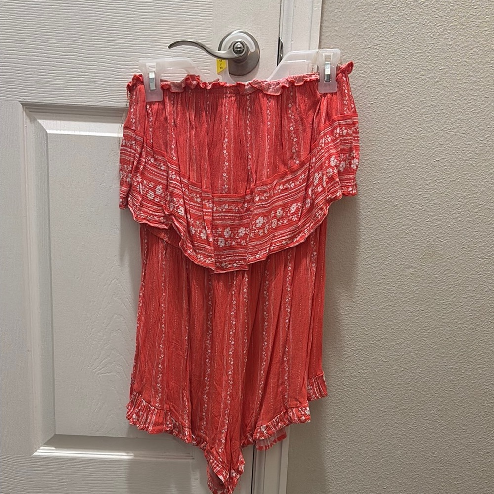 Sugar Strapless Coral Dress